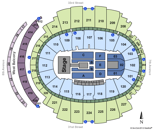 Madison Square Garden Aerosmith Seating Chart