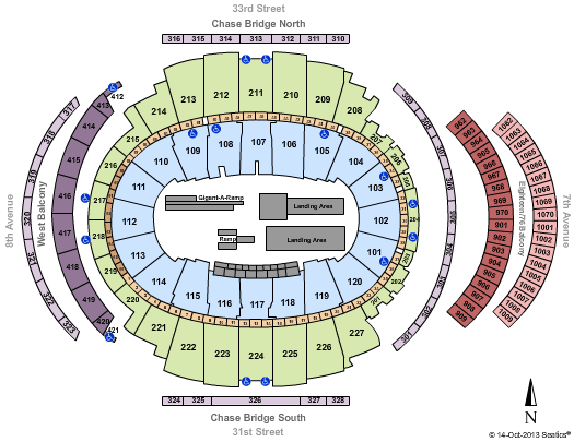 Madison Square Garden Nitro Circus Seating Chart