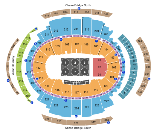 Madison Square Garden 2016 NCAA Wrestling Championship Seating Chart