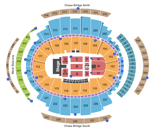 Madison Square Garden 5 Seconds of Summer Seating Chart