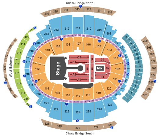 Madison Square Garden AC/DC Seating Chart