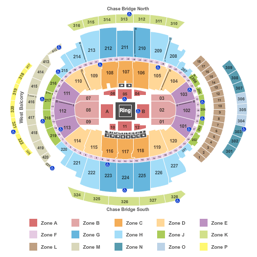 Madison Square Garden Boxing - IntZone Seating Chart