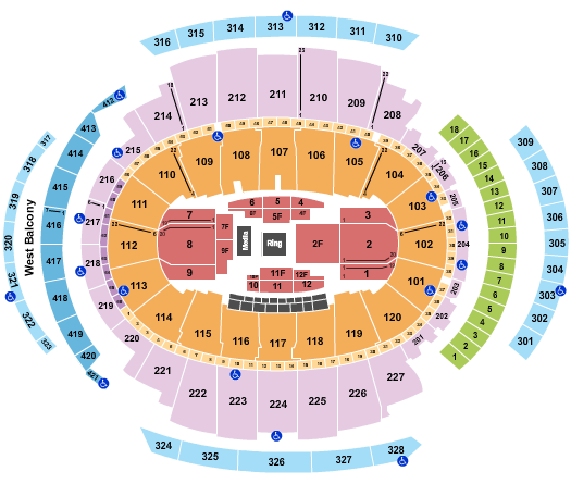 Madison Square Garden Boxing 2 Seating Chart