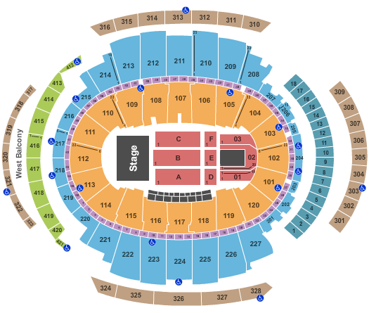 Madison Square Garden Seating Chart Maps New York