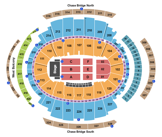 Square Garden Virtual Seating Chart