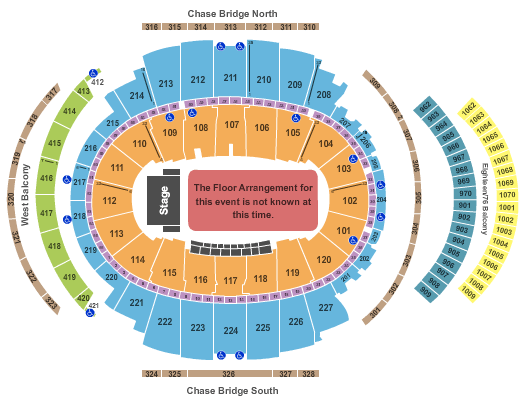 seating chart for Madison Square Garden - Generic Floor - eventticketscenter.com