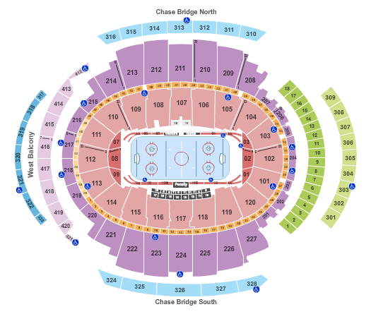 Madison Square Garden Hockey NY Rangers - P3 Seating Chart