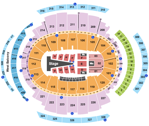 Madison Square Garden Sam Smith Seating Chart