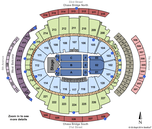 Madison Square Garden Usher Seating Chart