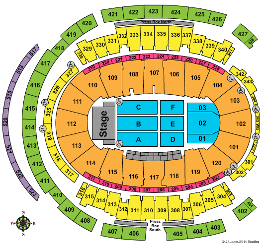 Madison Square Garden T-Stage Seating Chart