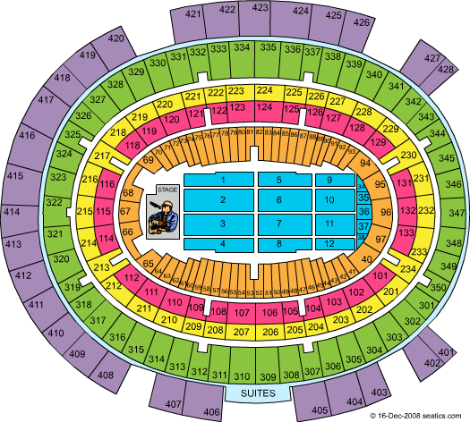 Madison Square Garden End Stage Left Seating Chart