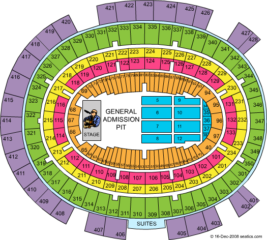 Madison Square Garden GA Pit Concert Seating Chart