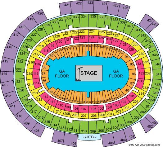Madison Square Garden GA Center Stage Seating Chart