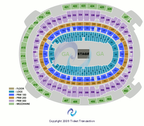 Madison Square Garden Center Stage GA Seating Chart