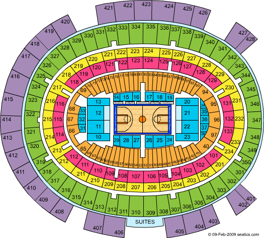 Madison Square Garden NIT Basketball Seating Chart