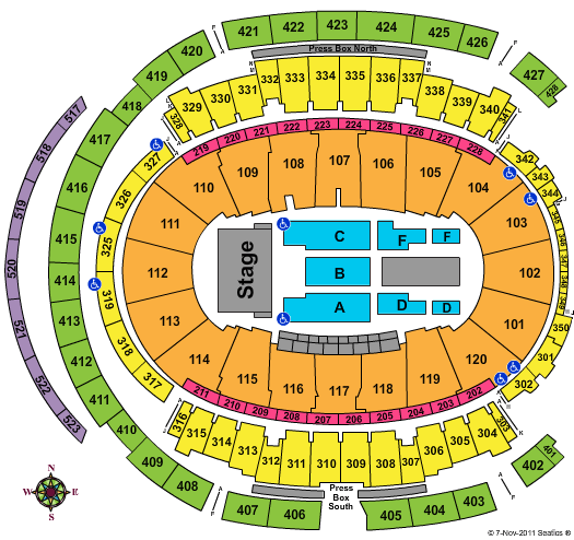 Madison Square Garden Watch the Throne Tour Seating Chart