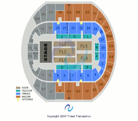 Mississippi Coast Coliseum Dunham Seating Chart