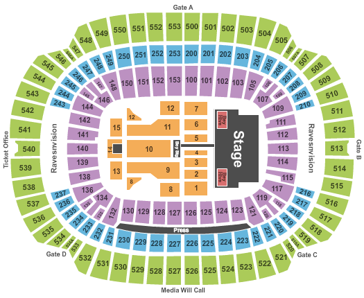 M&T Bank Stadium Beyonce Seating Chart