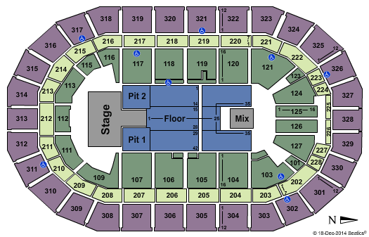 Canada Life Centre 5 Seconds Of Summer Seating Chart