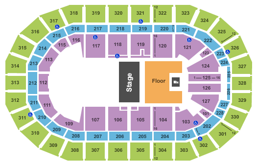 Canada Life Centre Blue Rodeo Seating Chart