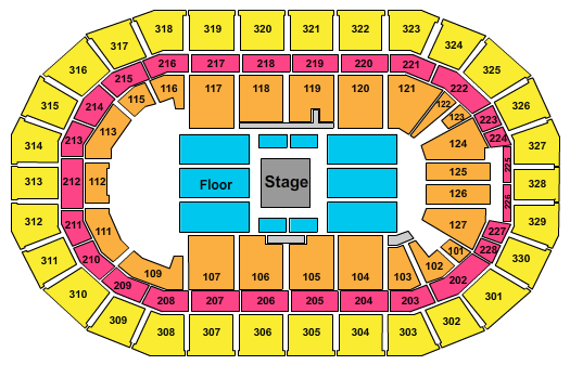 Canada Life Centre Center Stage Seating Chart