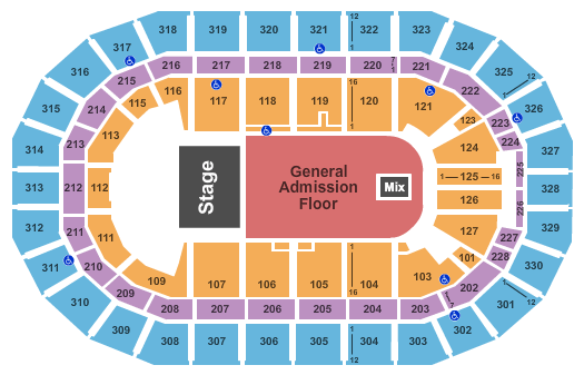 Canada Life Centre Endstage GA Floor 2 Seating Chart
