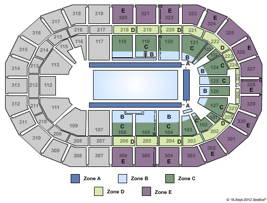 Canada Life Centre Disney On Ice Zone Seating Chart