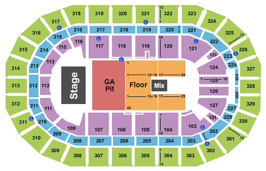 Canada Life Centre Kings of Leon Seating Chart