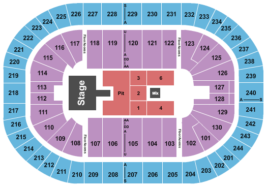 MVP Arena Brantley Gilbert Seating Chart