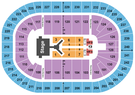 MVP Arena Jonas Brothers 2023 Seating Chart