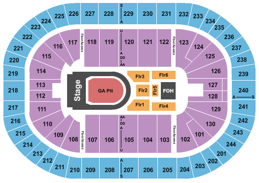 MVP Arena Kane Brown Seating Chart