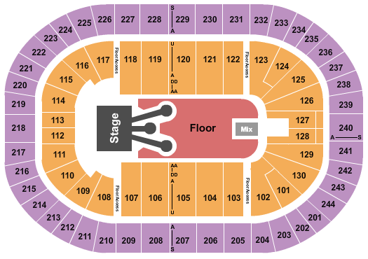 MVP Arena Rod Wave Seating Chart