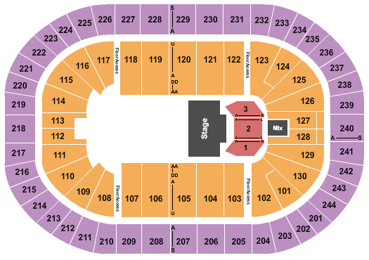 MVP Arena Theatre Seating Chart