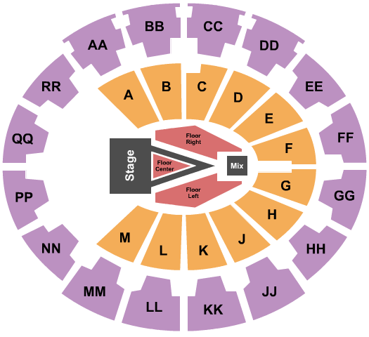 Mabee Center For King And Country Seating Chart