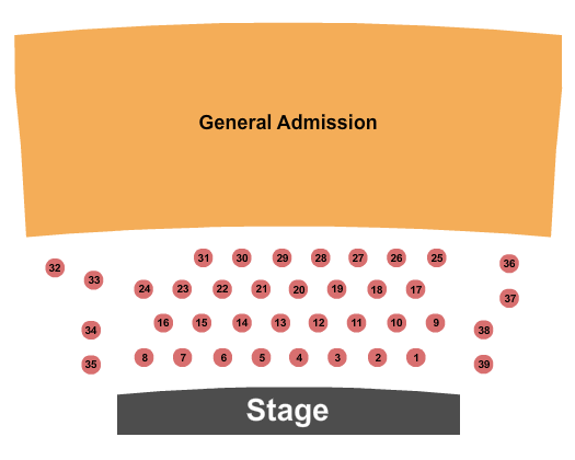 Mable House Barnes Amphitheatre Endstage Tables & GA Seating Chart