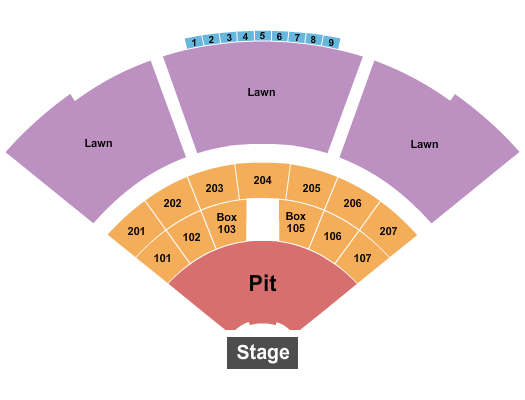 Atrium Health Amphitheater Endstage Large Pit Seating Chart