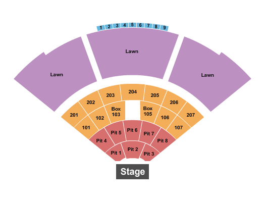 Atrium Health Amphitheater Endstage Reserved Pit Seating Chart
