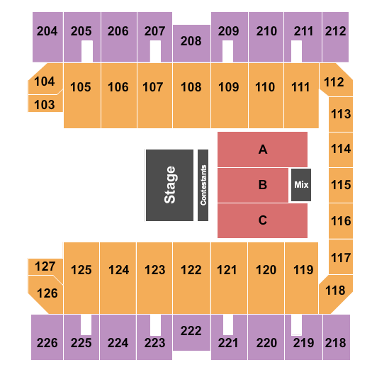 Macon Centreplex - Coliseum Half House Seating Chart