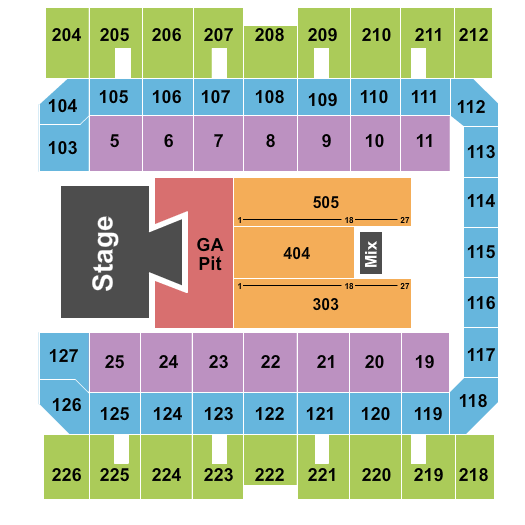 Macon Centreplex - Coliseum Jason Aldean Seating Chart