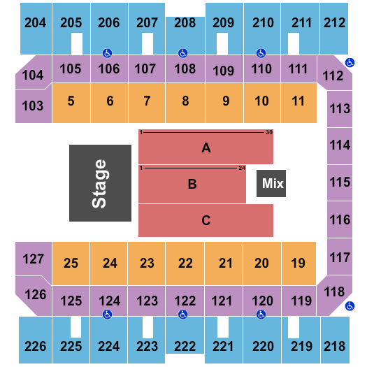 Macon Mayhem Seating Chart
