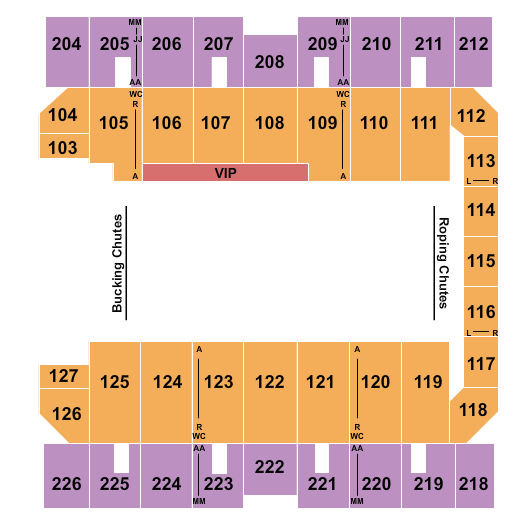 Macon Centreplex - Coliseum Rodeo Seating Chart