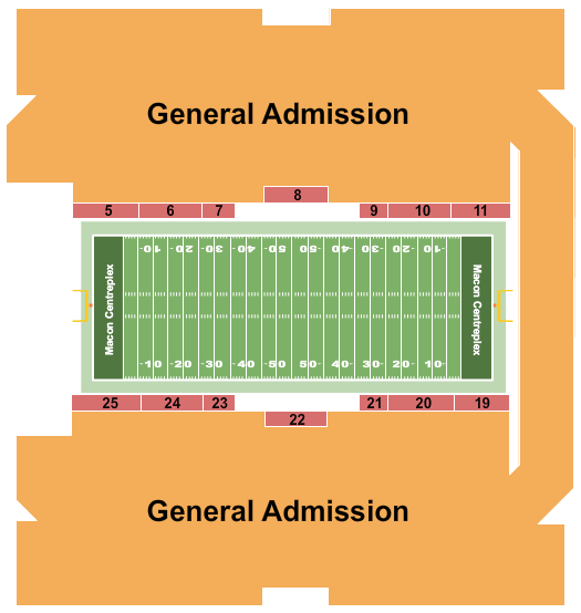 Macon Centreplex - Coliseum Football Seating Chart