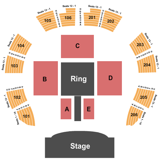 Macon City Auditorium WWE Seating Chart