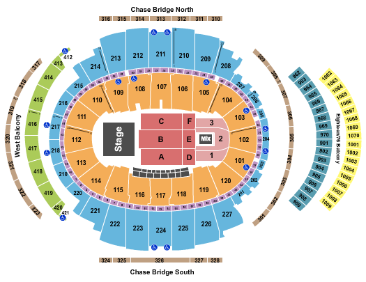 seating chart for Madison Square Garden - Andrea Bocelli - eventticketscenter.com