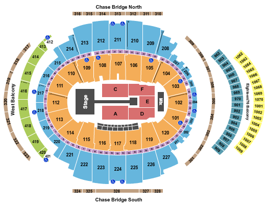 seating chart for Madison Square Garden - Anuel AA - eventticketscenter.com