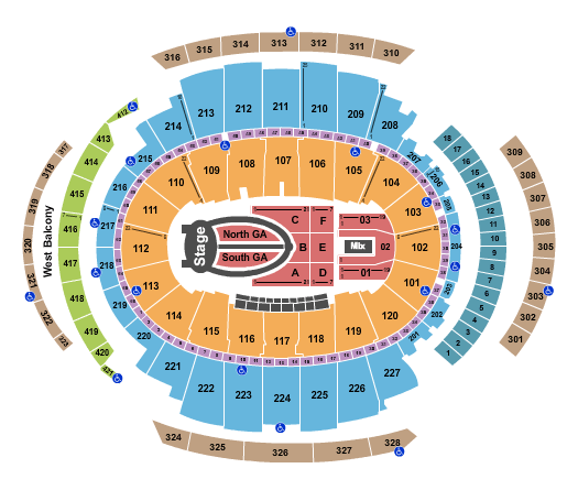 Madison Square Garden Seating Chart - New York