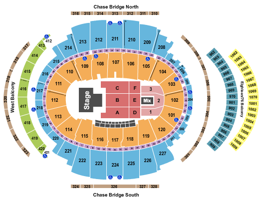 Madison Square Garden Asake Seating Chart