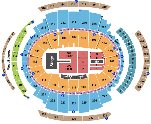 Madison Square Garden Billie Eilish Seating Chart
