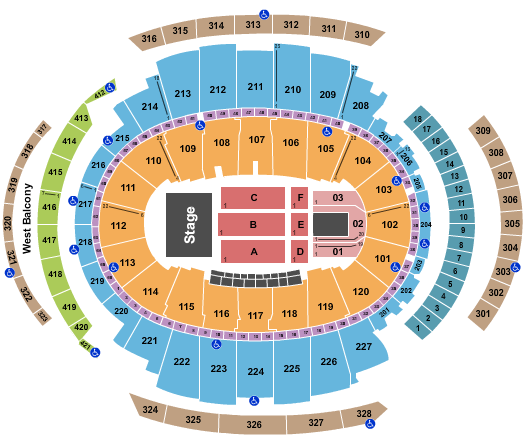 seating chart for Madison Square Garden - Bruno Mars - eventticketscenter.com