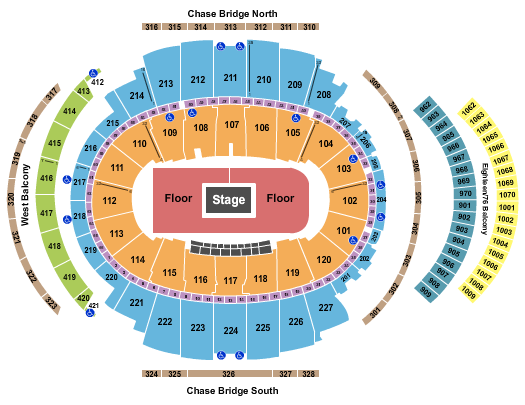 Madison Square Garden Center Stage 2 Seating Chart